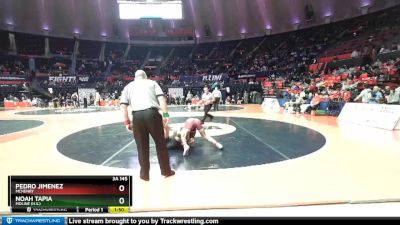 3A 145 lbs Champ. Round 1 - Pedro Jimenez, McHenry vs Noah Tapia, Moline (H.S.)