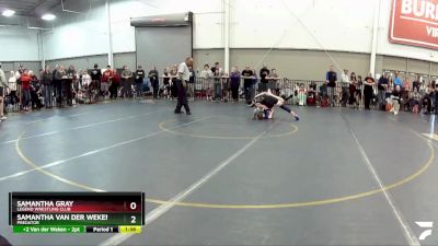 95-109 lbs Round 2 - Samantha Gray, Legend Wrestling Club vs Samantha Van Der Weken, Predator