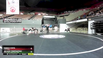 125 lbs 3rd Place Match - Bryson Constantino, Elite Force Wrestling Club vs Marco Costa, California