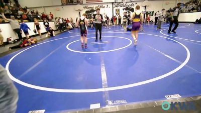 100 lbs 2nd Place - Sawyer Watkins, Vian Wrestling Club vs Remington Perry, Springdale Youth Wrestling Club