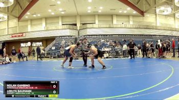 220 lbs Finals (2 Team) - Nolan Gambino, Noblesville Wrestling Club vs Leelyn Baumann, Garrett Wrestling Club