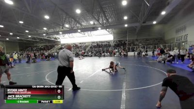 85 lbs 2nd Place Match - Jace Brackett, Badlands Elite vs Ryder Hintz, Green River Grapplers