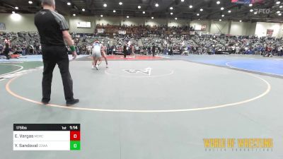 175 lbs Semifinal - Evelyn Vargas, Merced Bears WC vs Ylyana Sandoval, COWA