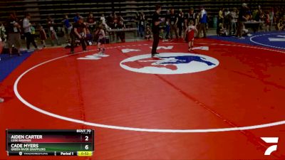 43 lbs Cons. Semi - Keegan Bertagnolli, Green River Grapplers vs Bennett Booth, Windy City Wrestlers