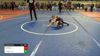 46 lbs Quarterfinal - Max Miner, ERC4 vs Jason Lara, Prodigy Wrestling