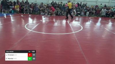 100 lbs Pools - Lillian Vroman, BAM Training Center vs Emma Mantei, Ares W.C. (MI)