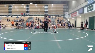 85 lbs Round 2 (6 Team) - JEREMY CARVER, BROWNSBURG/LEGENDS OF GOLD vs JACOB BINEGAR, WARRIOR RTC