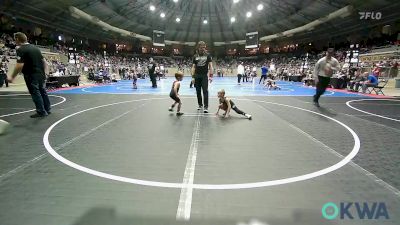 43 lbs Consi Of 8 #1 - Ayden Taylor, Clinton Youth Wrestling vs Jenson Sisco, Owasso Takedown Club