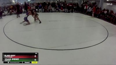 109 lbs Champ. Round 2 - Blake Eddy, GI Grapplers vs Yovani Jimenez, Nebraska