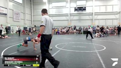 84 lbs Round 6 (8 Team) - Eli Bailey, Contenders Green vs Brennen Veverka, U2 Upstate Uprising