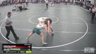 5A 144 lbs Quarterfinal - Wilson Immesberger, Dutch Fork vs Preston Crone, Carolina Forest