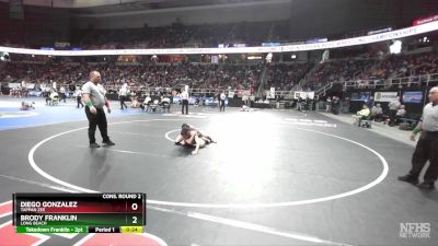 I-110 lbs Cons. Round 2 - Diego Gonzalez, Tappan Zee vs Brody Franklin, Long Beach