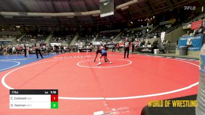 77 lbs Round Of 16 - Callan Caldwell, Salina Wrestling Club vs Damien Yeoman, Sebolt Wrestling Academy