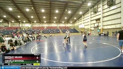 102 lbs Round 2 (6 Team) - Chevelle Boynton, Oregon vs Whiteley Nelson, Utah Gold