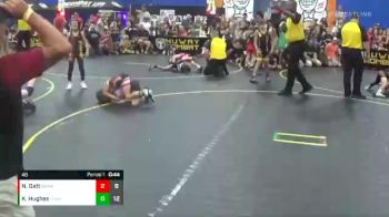 46 lbs Semis & 1st Wrestleback (8 Team) - Kona Hughes, The Funky Singlets Yellow vs Nolan Gatt, Backyard Brawlers