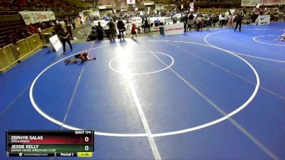 59 lbs Champ. Round 2 - Jessie Kelly, Savage House Wrestling Club vs Zephyr Salas, Ayala Smash