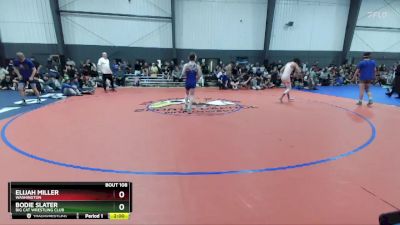 120 lbs Semifinal - Bodie Slater, Big Cat Wrestling Club vs Elijah Miller, Washington