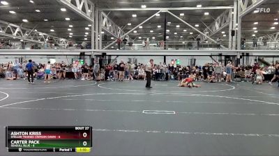 126 lbs Round 7 (8 Team) - Ashton Kriss, Steller Trained Crimson Dawn vs Carter Pack, Seagull Blue