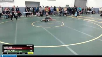 145 lbs Round 2 - Liam Hase, AVALANCHE WRESTLING ASSOCIATION vs Hayden Aube, Juneau Youth Wrestling Club Inc.