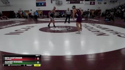 174 lbs Semifinal - Seth Goetzinger, Augsburg vs Gunner Rodgers, Upper Iowa