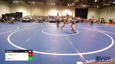 130-136 lbs Rr Rnd 3 - Justin Hebert II, Poteau Youth Wrestling Academy vs Brendan Bell, R.A.W.