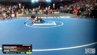 132-4A Quarterfinal - Patrick Ransom, Cheyenne Mountain vs Mickail Skeldum, Mesa Ridge