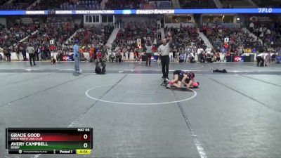 80 lbs Quarterfinal - Avery Campbell, Derby vs Gracie Good, Piper Wrestling Club