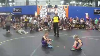 53 lbs Round 4 (8 Team) - Kamden Crow, Team Gotcha vs Quinton Franklin, ARES Red