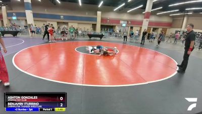 117 lbs Round 1 - Ashton Gonzales, Spartan Mat Club vs Benjamin Iturrino, Carrollton Thunder Wrestling