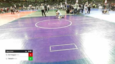 105 lbs Round Of 16 - Cassen Correggio, Mahwah vs Logan Takach, Iron Horse