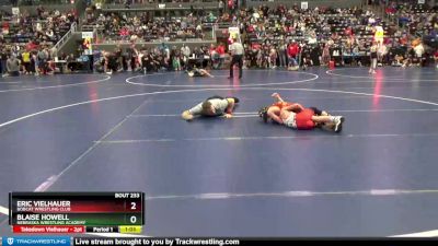 85 lbs Cons. Round 2 - Eric Vielhauer, Bobcat Wrestling Club vs Blaise Howell, Nebraska Wrestling Academy