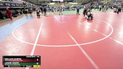 138 lbs Champ. Round 2 - Lonnie Adams, Nevada Elite Wrestling vs Wallace Durfee, Team Idaho Wrestling Club