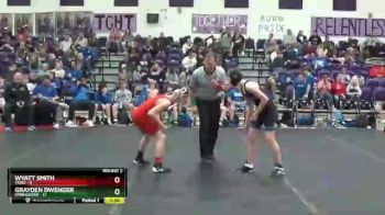 98 lbs Round 2 (6 Team) - Grayden Dwenger, Springboro vs Wyatt Smith, Triad