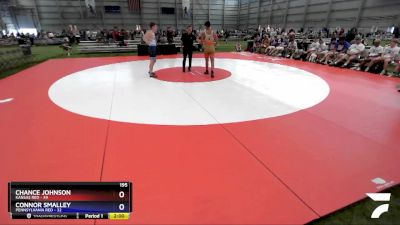 195 lbs Round 2 (8 Team) - Chance Johnson, Kansas Red vs Connor Smalley, Pennsylvania Red