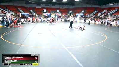 125 lbs Cons. Semi - Elijah Garza, Suplex WC vs Zavian LaFountain, Tomahawk WC