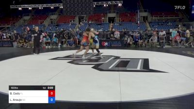 160 lbs Rnd Of 16 - Brandon Cody, Florida vs Leandro (LJ) Araujo, North Dakota