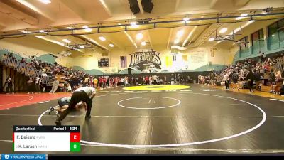 152 lbs Quarterfinal - Ken David Larsen, Mariner vs Forrest Bajema, River Ridge