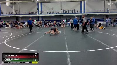 100 lbs Finals (2 Team) - Jacob Benyo, Mat Assassins Black vs Chase Williams, Team Shutt