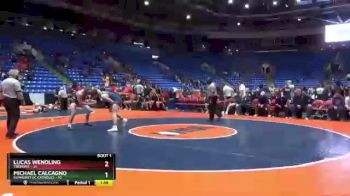 182 lbs Quarterfinals (8 Team) - Michael Calcagno, Elmhurst (IC Catholic) vs Lucas Wendling, Tremont