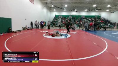 120 lbs Quarterfinal - Brody Allen, Glenrock Wrestling Club vs Nathan Fish, Lusk Rawhide Wrestling Club