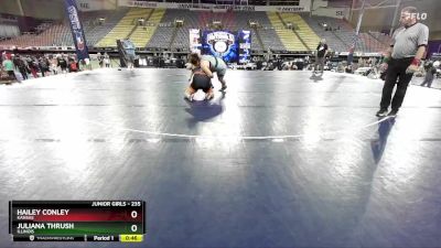 235 lbs Cons. Semi - Juliana Thrush, Illinois vs Hailey Conley, Kansas