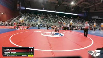 4A-132 lbs Champ. Round 1 - Keegan Rager, Sheridan vs Logan Ward, Jackson Hole