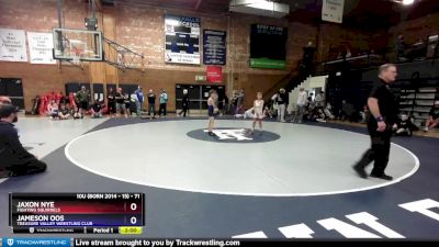 71 lbs Round 3 - Jaxon Nye, Fighting Squirrels vs Jameson Oos, Treasure Valley Wrestling Club