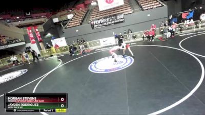 110 lbs Cons. Round 3 - Jayden Rodriguez, Wolf Pack WC vs Morgan Stevens, Redding Amateur Wrestling Club