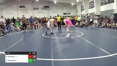 146 lbs Pools - Brandon Handley, Ohio Guts & Glory vs Rocco Allegretto, PA Titan Wrestling