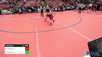 67 lbs Consolation - Kemper Thomas, Team Grind House vs Landon Pierson, Blackwell Wrestling Club