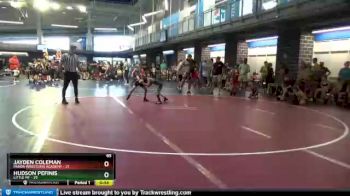 65 lbs Round 8 (10 Team) - Jayden Coleman, Panda Wrestling Academy vs Hudson Pefinis, Little MF