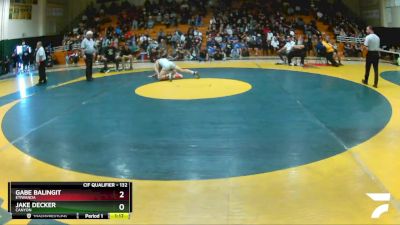 132 lbs 1st Place Match - Gabe Balingit, Etiwanda vs Jake Decker, Canyon