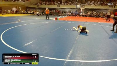 55 lbs Semis (4 Team) - Mason Calhoun, Centennial vs Drake Cooreman, Wabasso