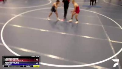 165 lbs Round 4 - Lincoln Marr, Forest Lake Wrestling Club vs Adrian Young, Minnesota